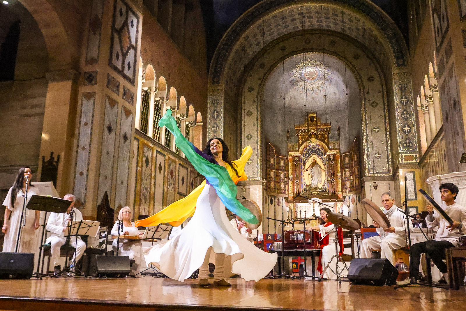 Dancer on stage at Every Child's Sacred event